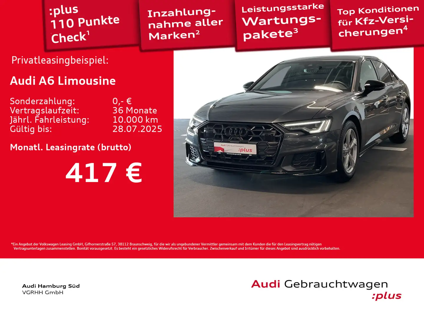 Audi A6 40 TDI S tronic 2xS LINE/ACC/LM20 Grijs - 1