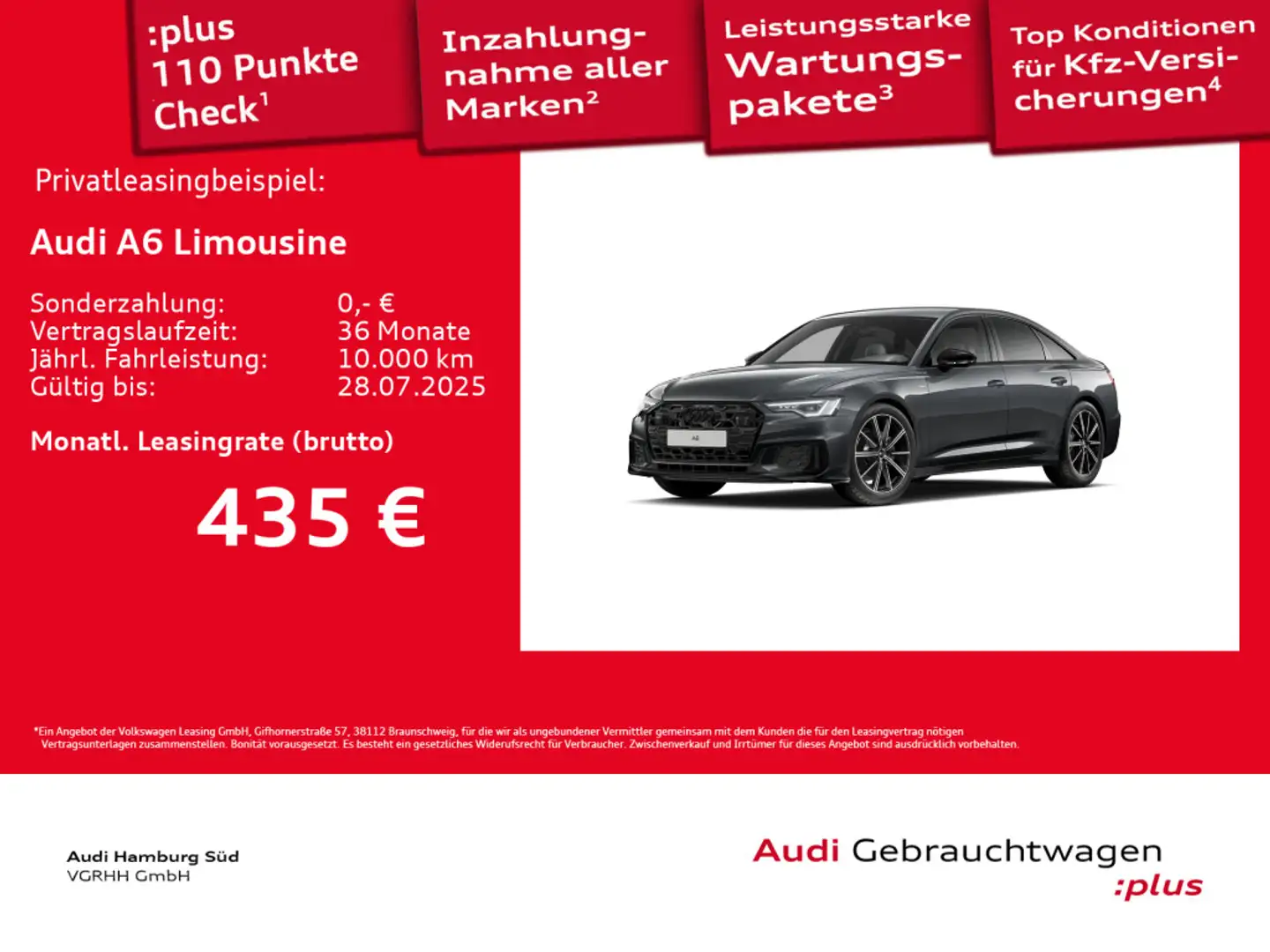 Audi A6 40 TDI S tronic 2xS LINE/ACC/LM20 Grau - 1