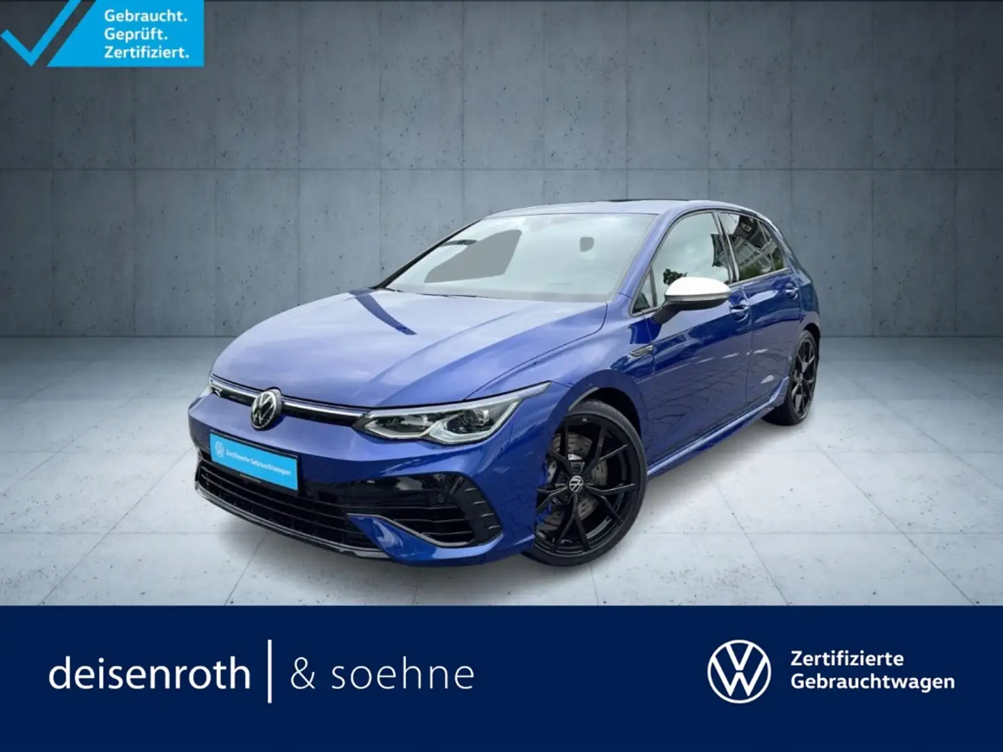 Volkswagen Golf R Matrix/Leder/H&K/Nav/DiscPro/Kam/HuD/19''/Keyless/ Blau - 1