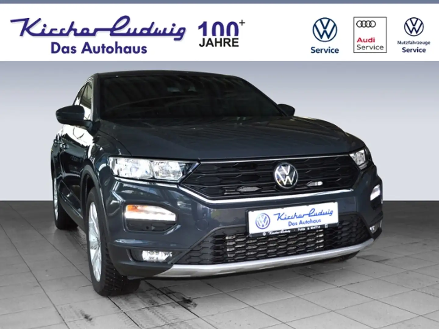 Volkswagen T-Roc 1,5 TSI Sport AHK ALU SH Gris - 1