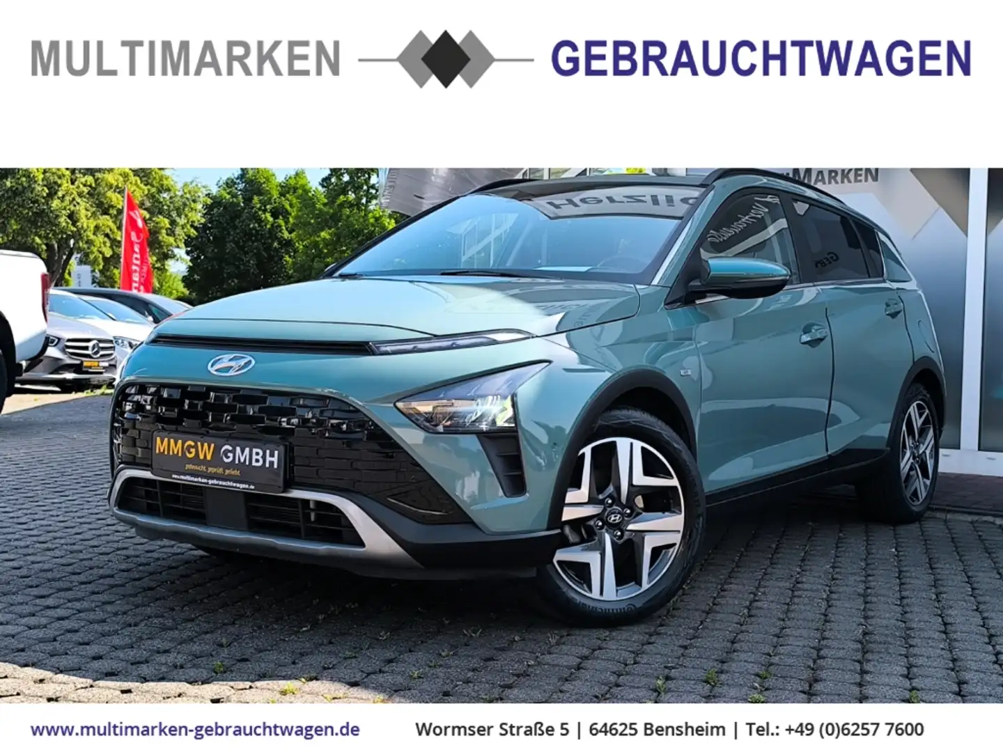 Hyundai BAYON Prime Mild-Hybrid 2WD 1.0 T-GDI EU6d Navi/Bose Grün - 1
