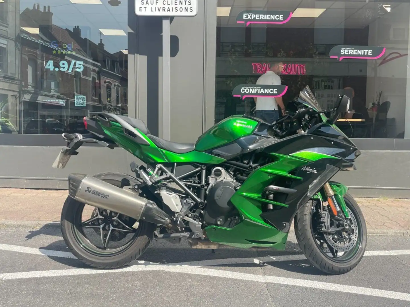 Kawasaki Ninja H2 SE / LIGNE AKRA / SUSPENSION PILOTE Czarny - 2