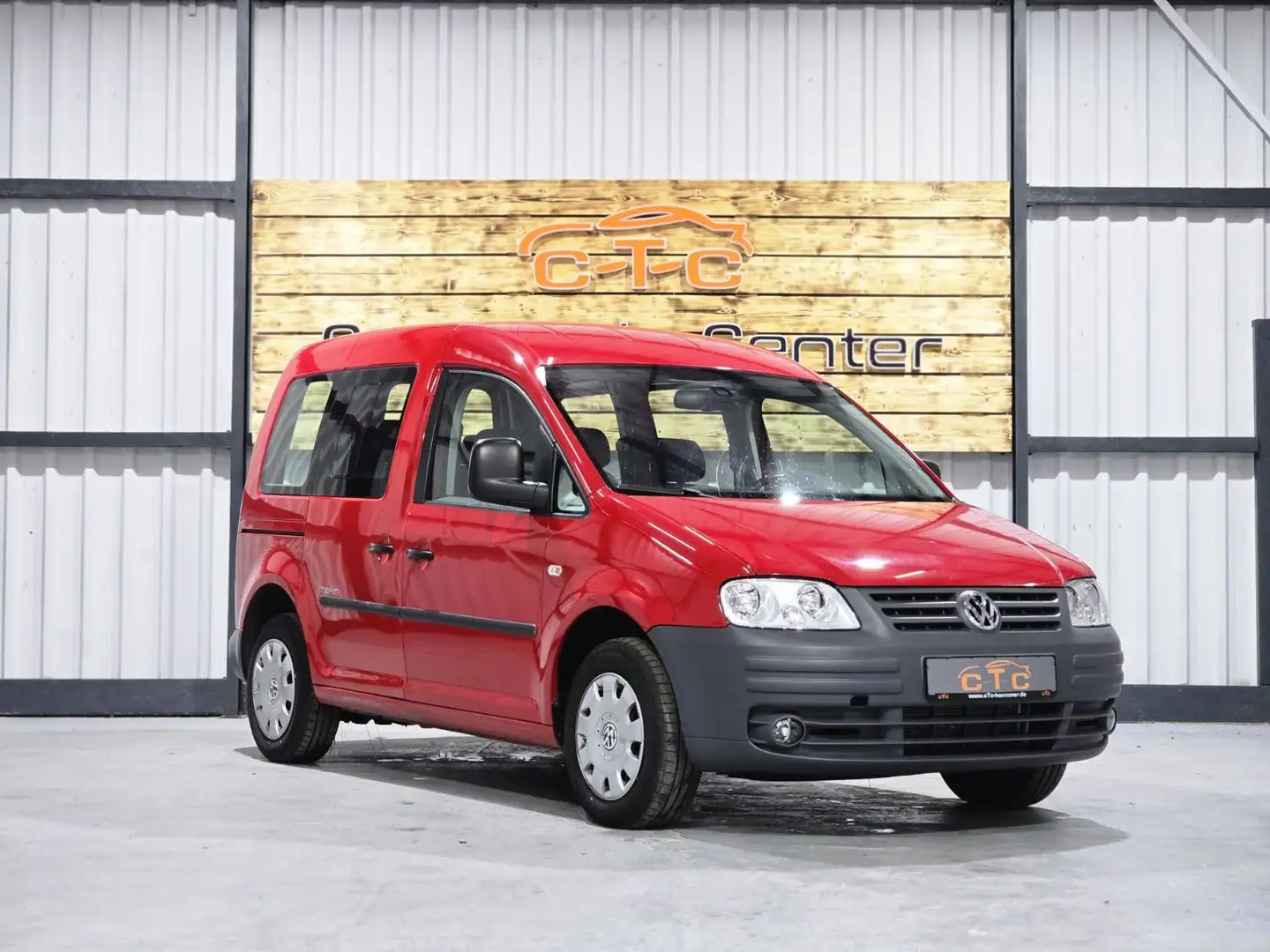 Volkswagen Caddy 1,9 TDI Life Team/Klima/5Sitze/AHK/TÜV-NEU Rot - 2