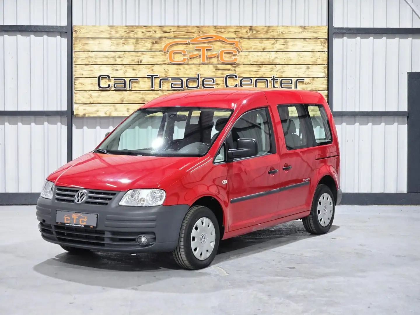 Volkswagen Caddy 1,9 TDI Life Team/Klima/5Sitze/AHK/TÜV-NEU Rot - 1