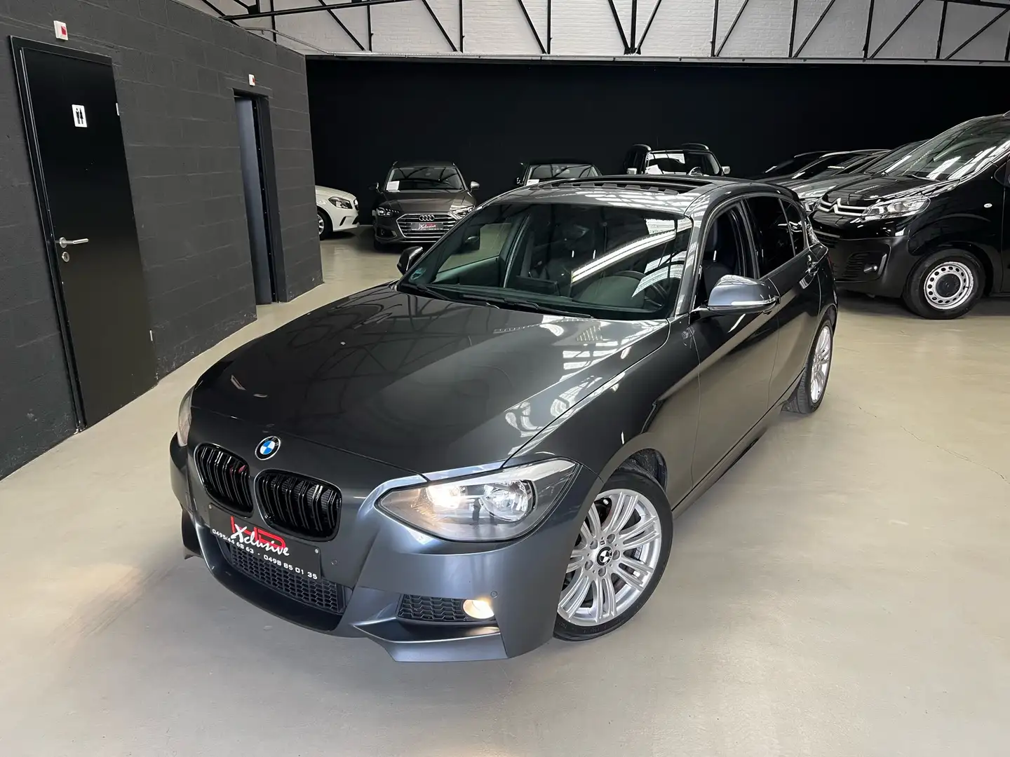 BMW 116 116i *PACK M*CUIR*GPS*TOIT OUVRANT*GARANTIE Gris - 1