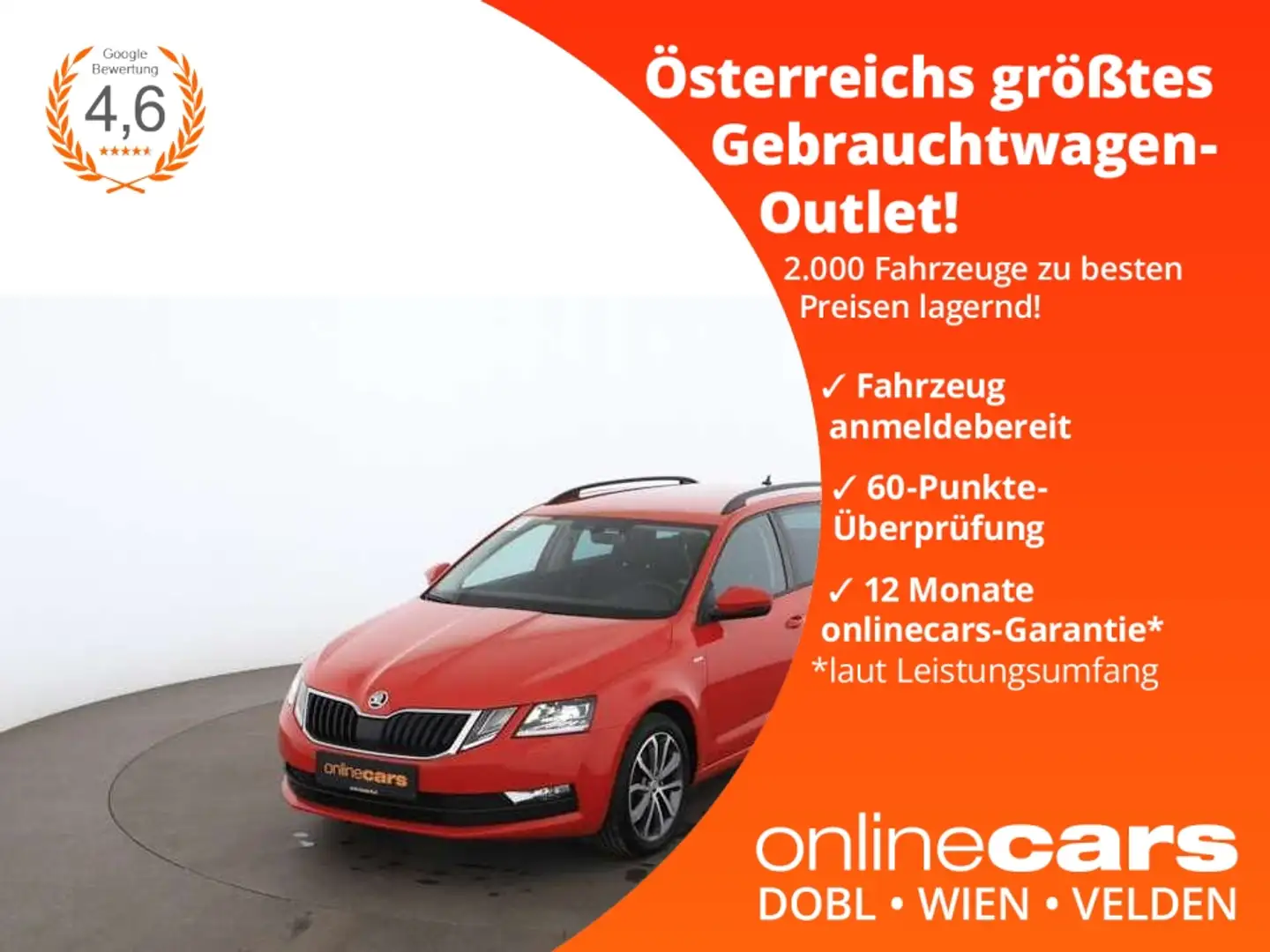 Skoda Octavia Combi 2.0 TDI Soleil Aut LED NAVI SITZHZG Czerwony - 1