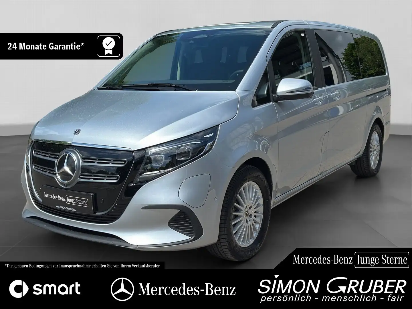 Mercedes-Benz EQV 300 Lang 2*Klima Distronic Leder 7 Sitze 360 Argent - 1