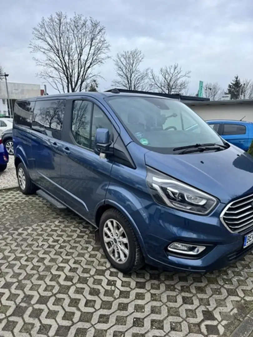 Ford Tourneo Custom 320 L2H1 TitaniumX 9-Sitzer AHK AUTOMATIK PDC-Kame Blau - 1