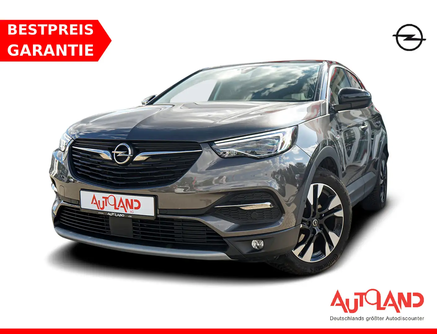 Opel Grandland 1.2 120 Jahre LED Navi Kamera Tempomat Grijs - 1