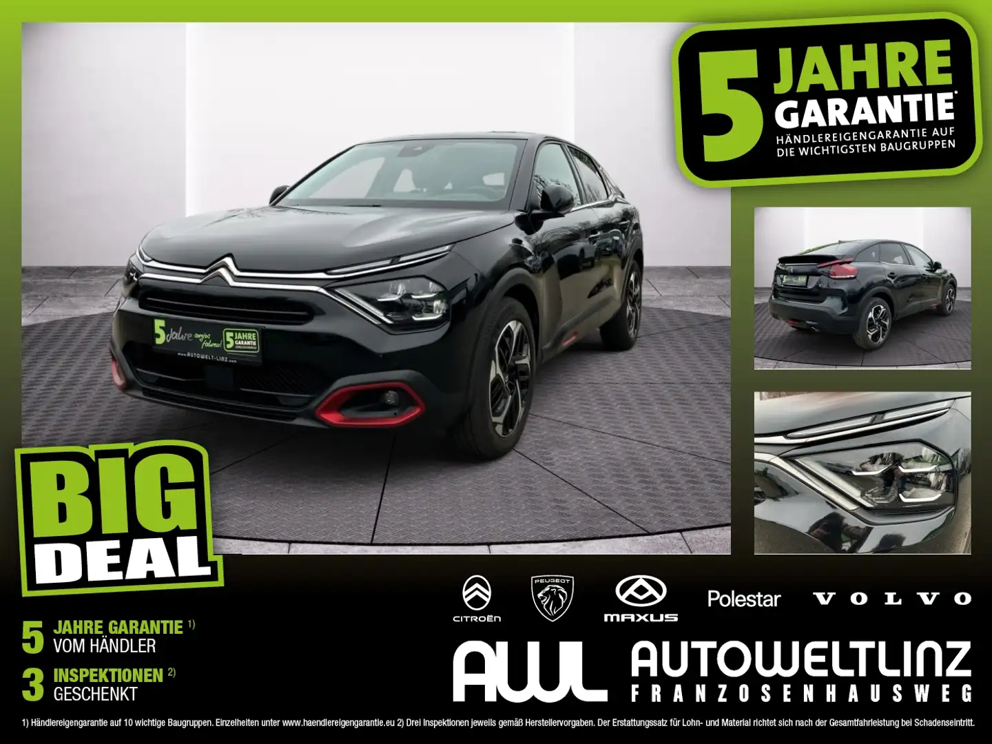 Citroen C4 BHDI 130 EAT8 Shine LEASINGFÄHIG Schwarz - 1