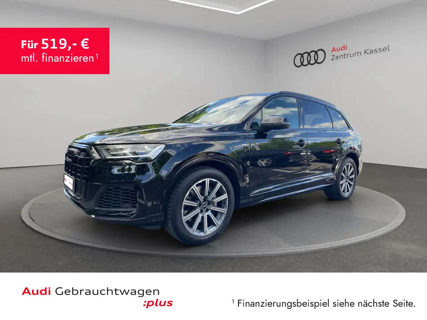 Audi Q7 55 TFSI qu: S line LED Pano HuD 360° CarPlay Schwarz - 1