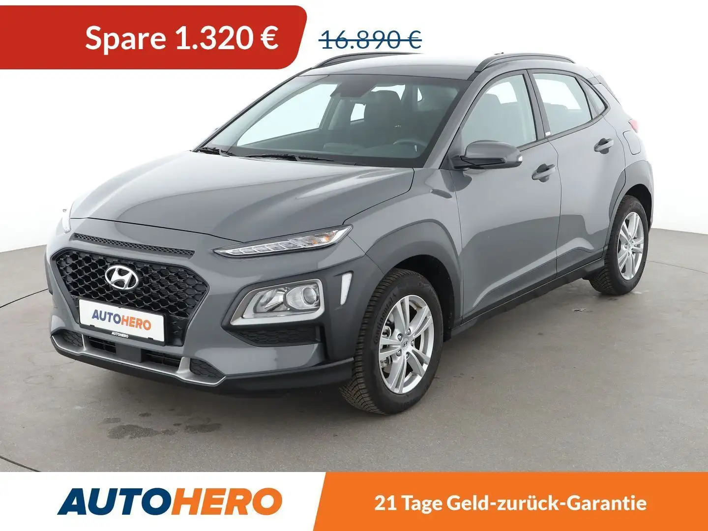 Hyundai KONA 1.0 TGDI Select 2WD*TEMPO*KLIMA*GARANTIE* Gris - 1