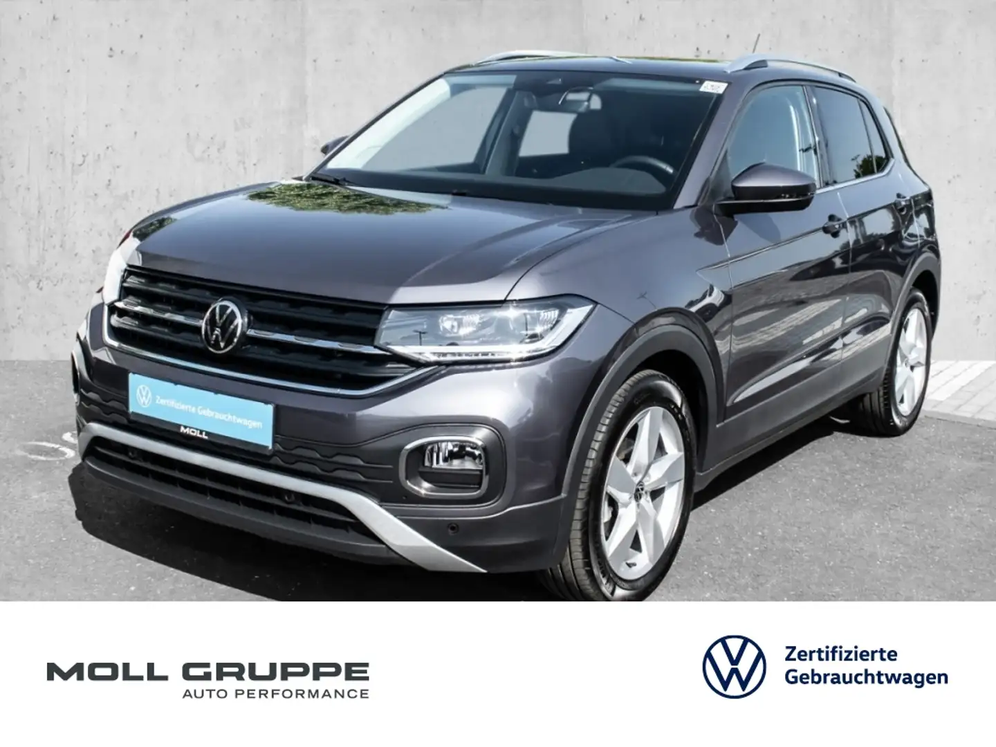 Volkswagen T-Cross 1.0 TSI Style NAVI LM LED PDC SPURH SHZ Grijs - 1