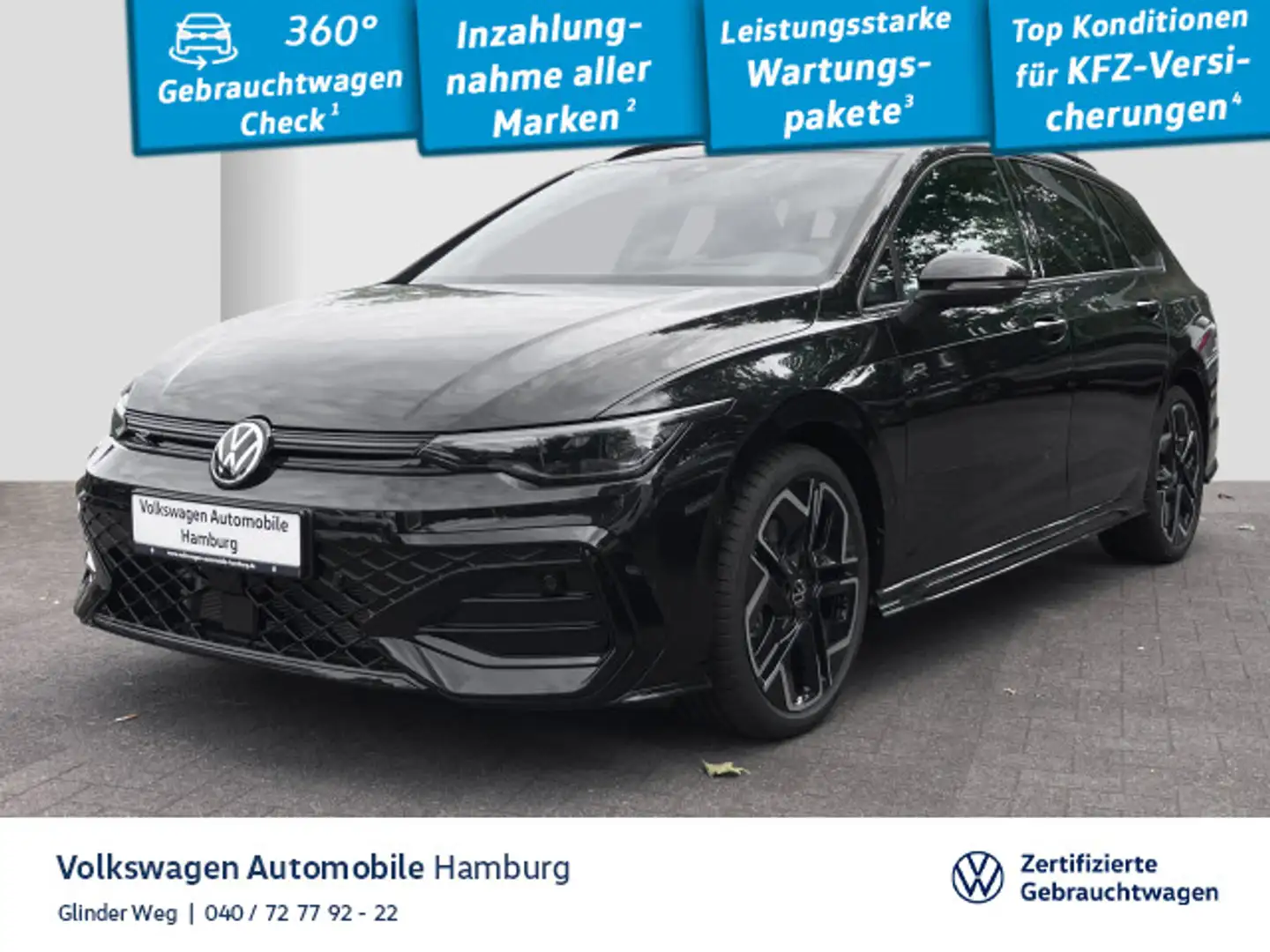 Volkswagen Golf Variant Golf VIII Variant 2.0 TDI R-Line DSG AHK Panoram Schwarz - 1