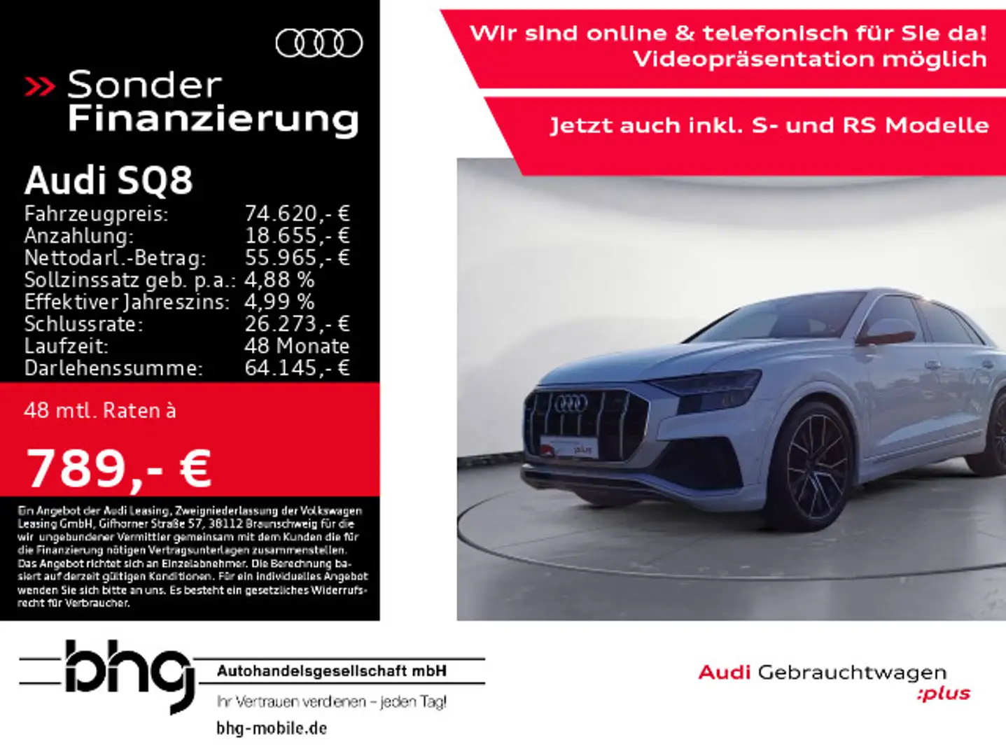 Audi SQ8 TFSI 373(507) kW(PS) tiptronic Bílá - 1
