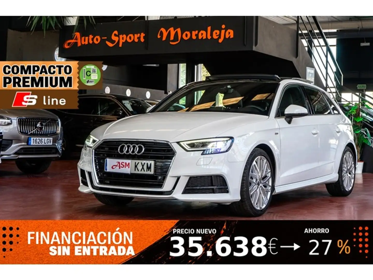 Audi A3 Sportback 30 TFSI S Line 85kW Blanc - 1