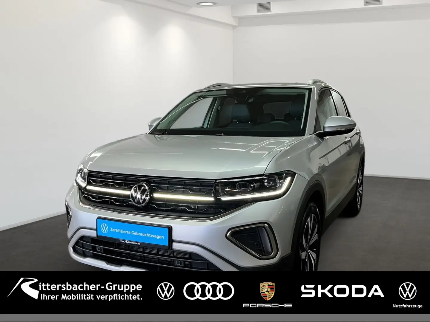 Volkswagen T-Cross Style 1,0 TSI DSG Navi Privacy Silber - 1