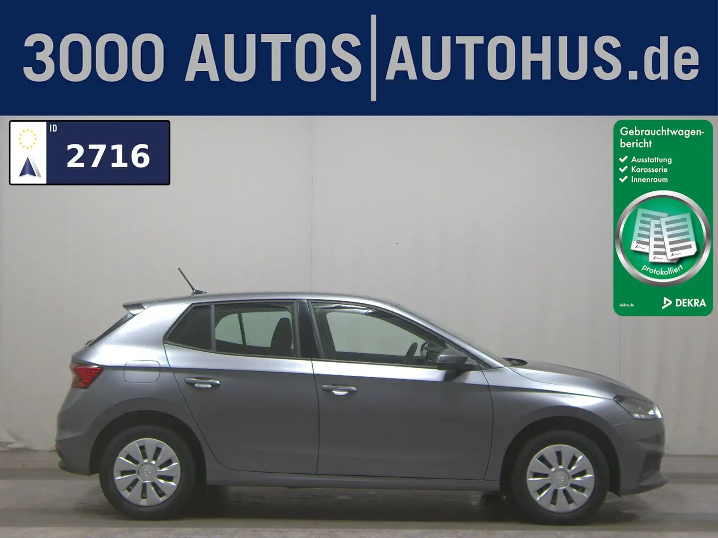 Skoda Fabia 1.0 Active LED PDC Shz Gris - 1