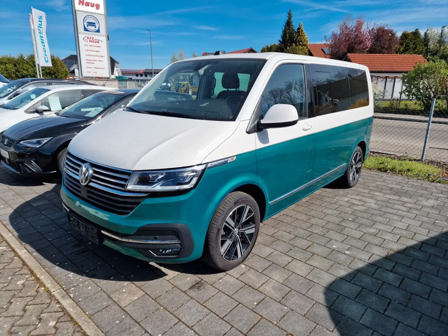 Volkswagen T6 Multivan *7-Sitz*Standheiz*AHK*mtl.379,- Weiß - 1