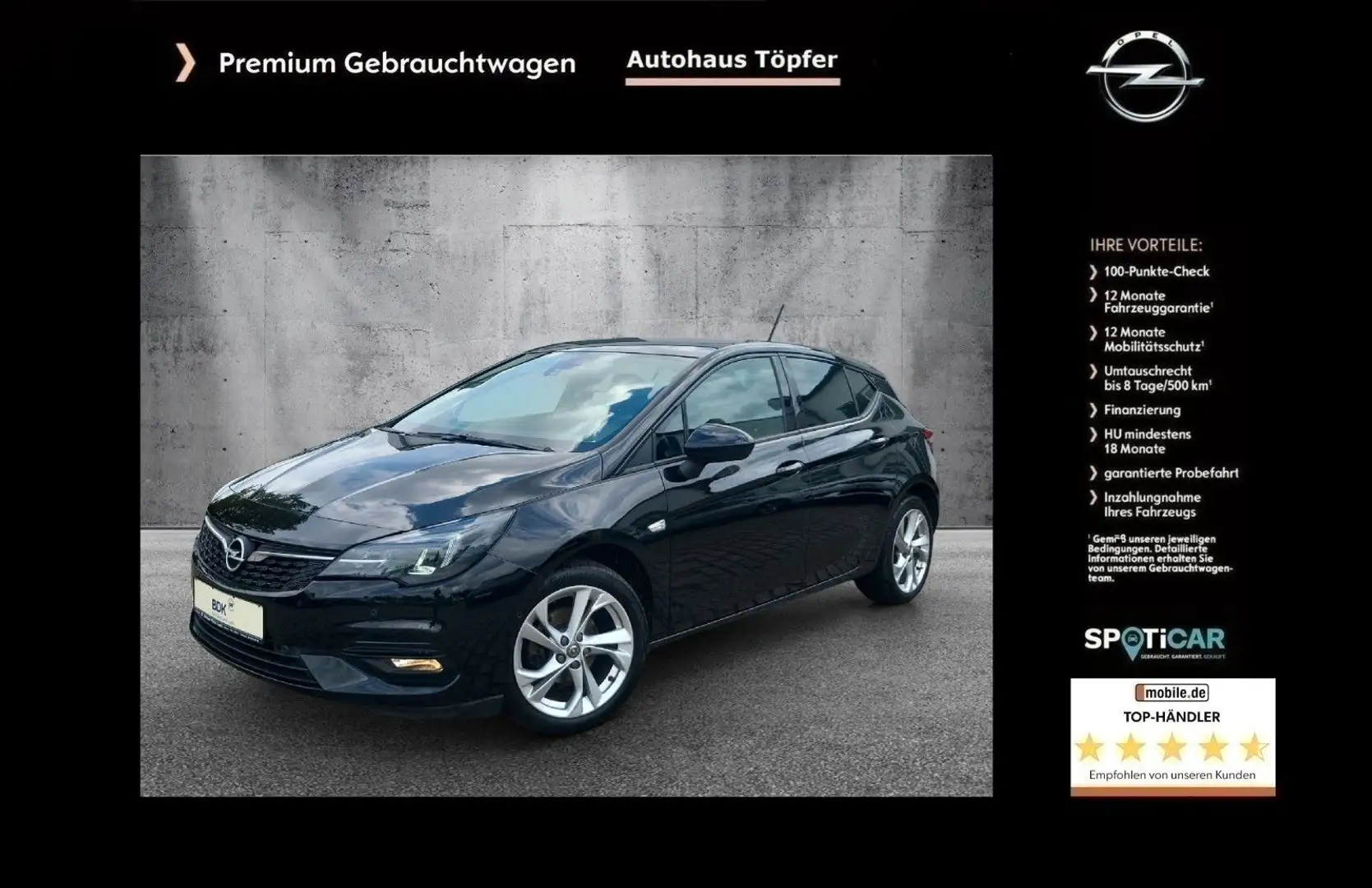 Opel Astra K Sondermodell "GS Line" 1-Hand/LED/Navi Black - 1