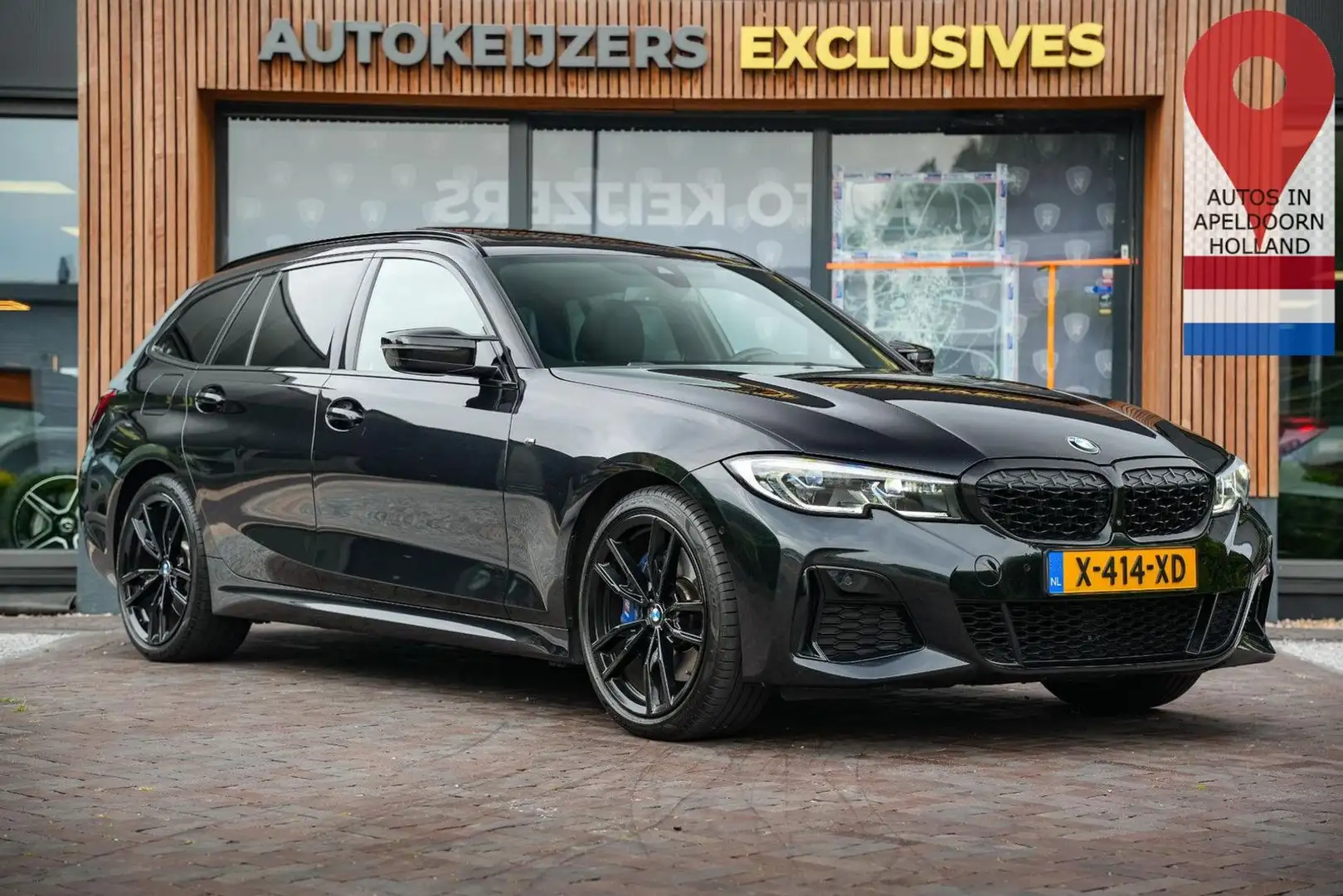 BMW 340 3-serie Touring xDrive panorama dach Harma Schwarz - 1