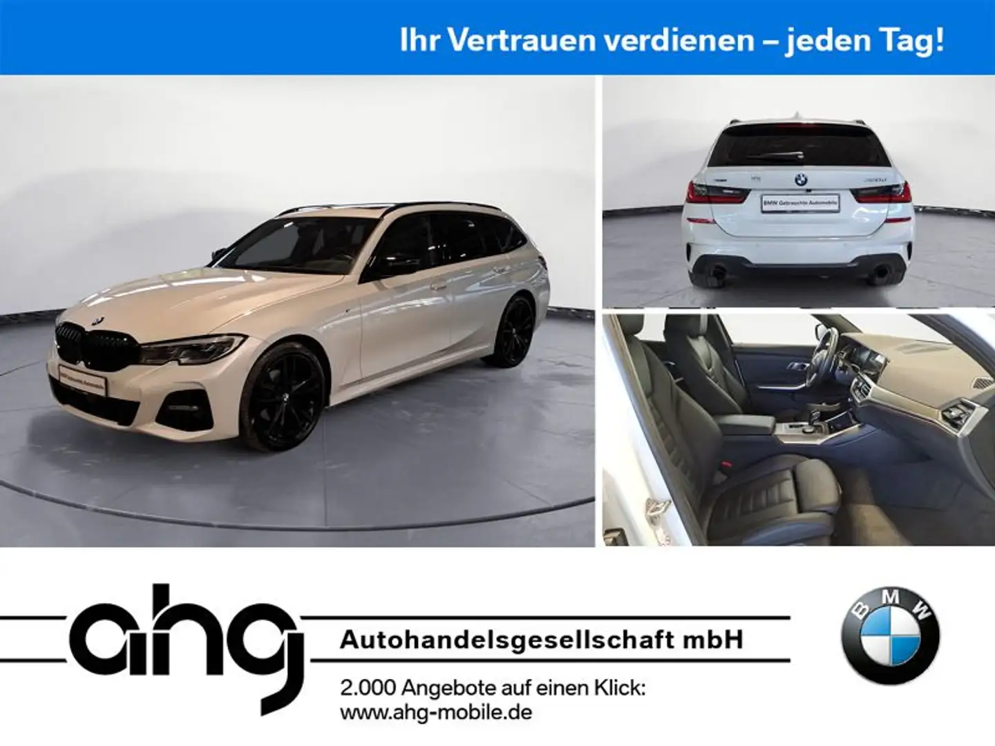 BMW 320 d xDrive Touring M Sport Innovationspaket Dri Weiß - 1