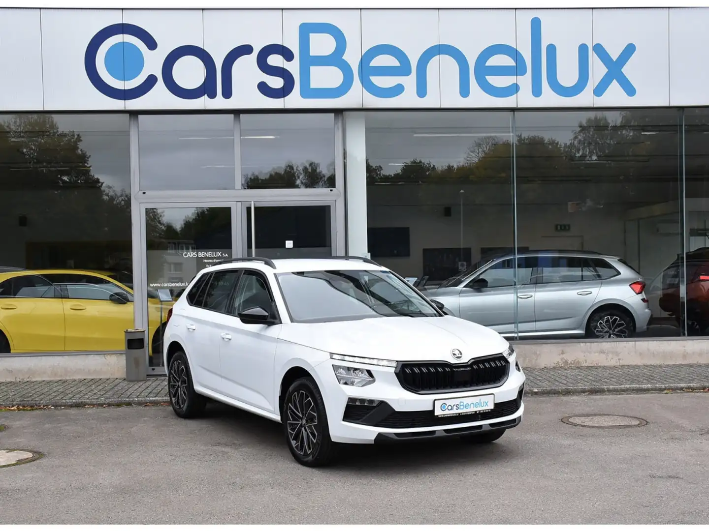 Skoda Kamiq 1.0 TSI 116 DSG Black Dots SG CHFF REGUL LANE NEUF Blanc - 1