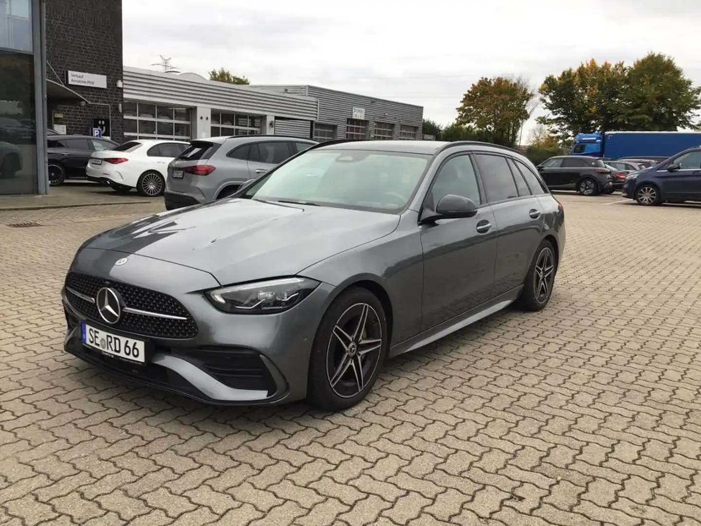 Mercedes-Benz C 220 T d KOM AMG NIGHT AHK KAMERA PANO SPUR PDC Gris - 2