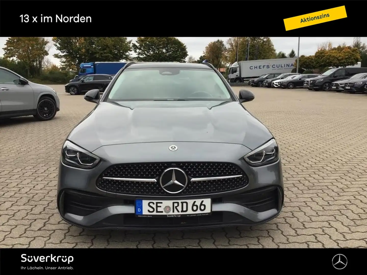 Mercedes-Benz C 220 T d KOM AMG NIGHT AHK KAMERA PANO SPUR PDC Gris - 1