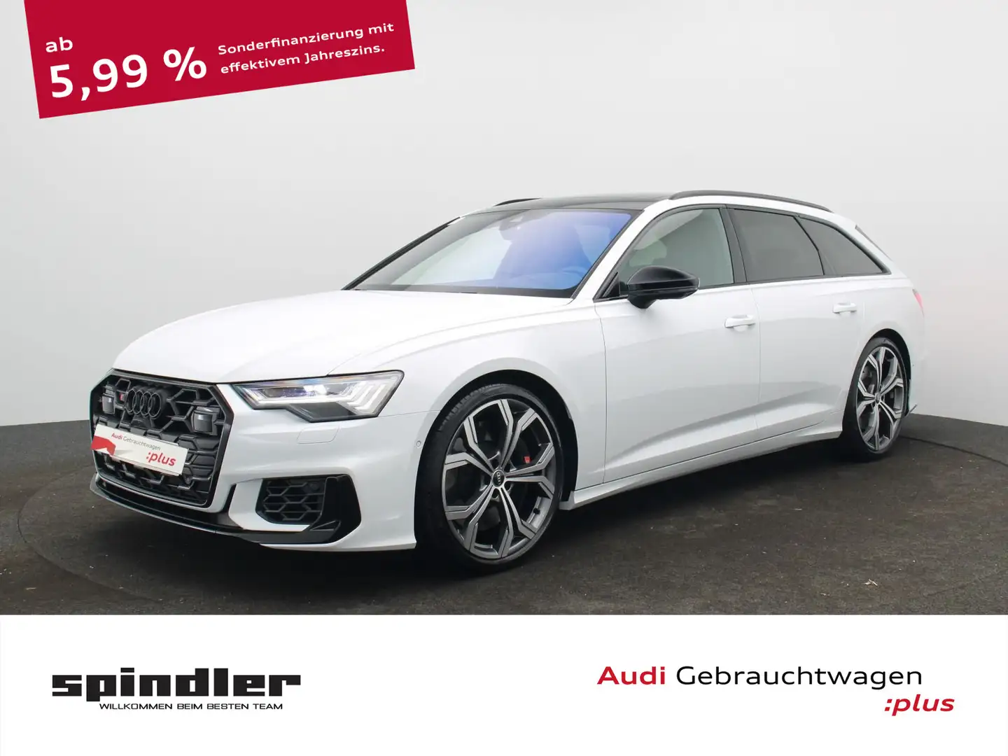 Audi S6 TDI quattro / HD-Matrix, B&O, Pano, AHK Weiß - 1