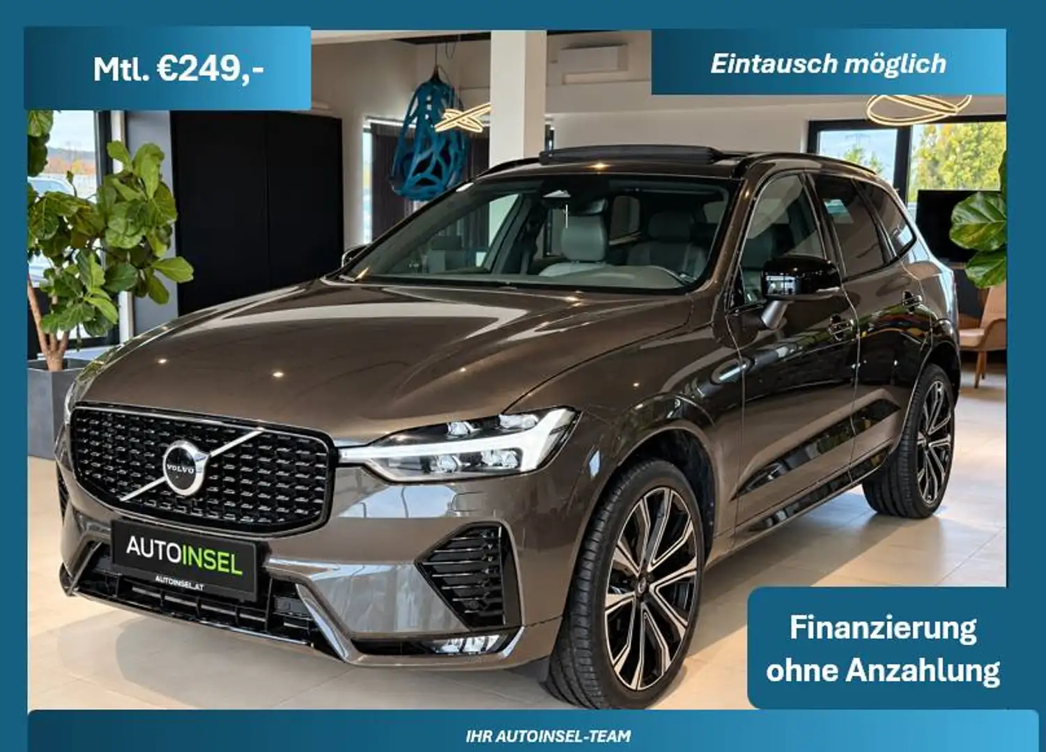 Volvo XC60 R Design AWD Panorama-1.Besitz-leasingfähig Grau - 1