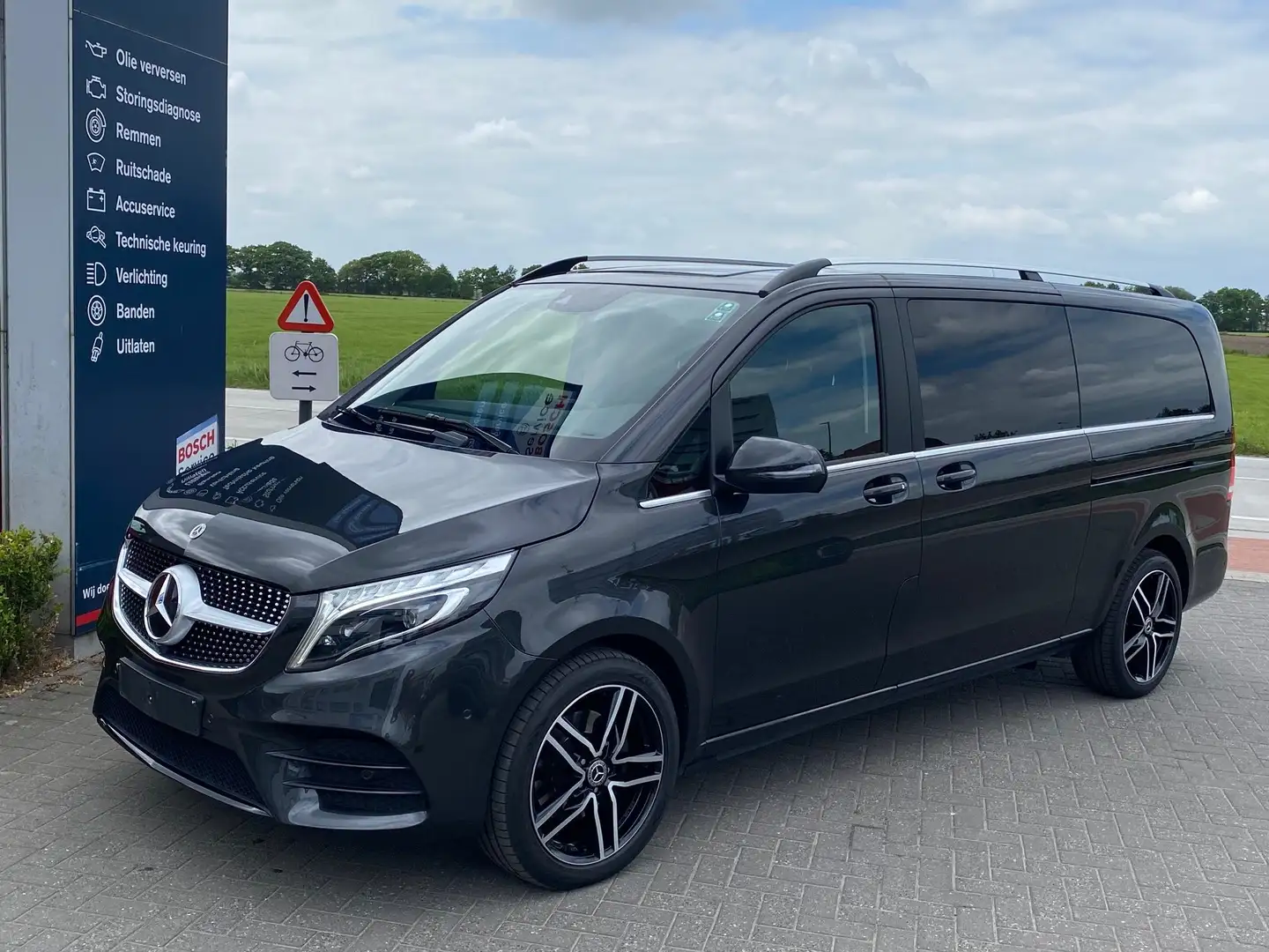 Mercedes-Benz V 300 d DUB.CAB. 9G-TRONIC LEDER LED LWB L3 52000+BTW Gris - 2