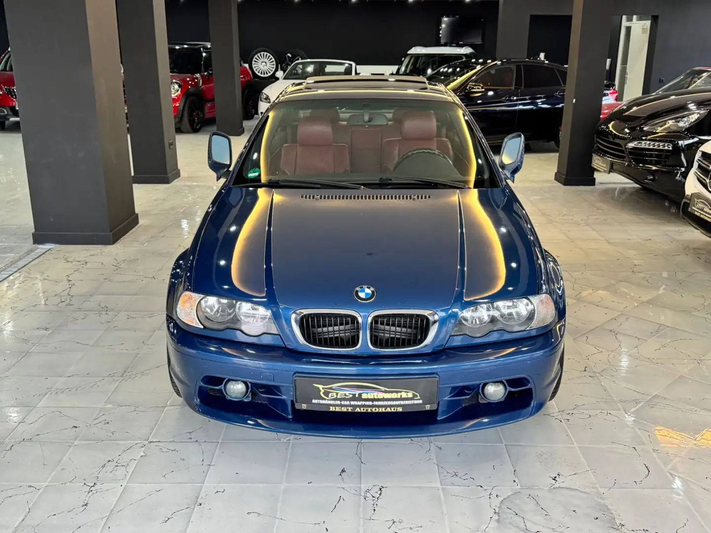 BMW 323 Coupé*M Paket *ROT LEDER* Schiebedach*SHZ Kék - 2