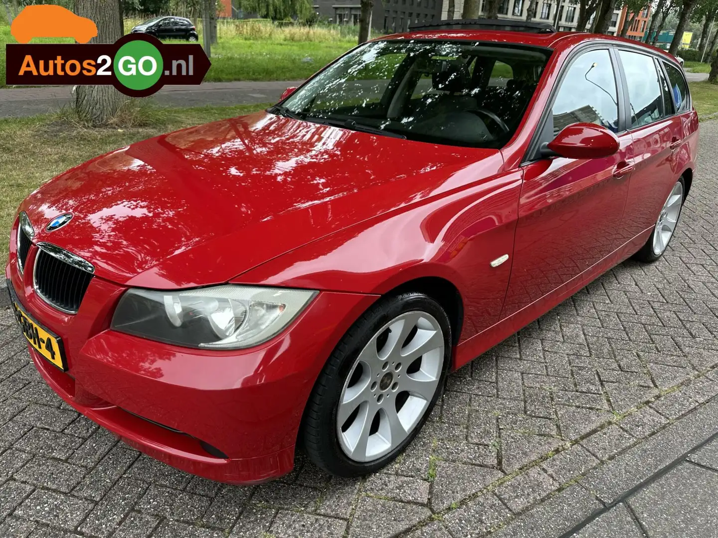 BMW 318 3-serie Touring 318i Business Line I Airco I Pan.D Rood - 1