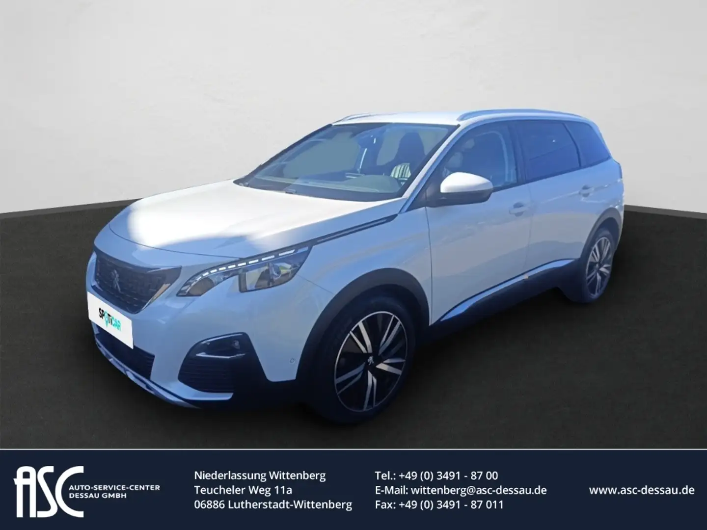 Peugeot 5008 Allure/FullLED/Navi/Sitzh/EPH/Kamera360°/Leder/Car Weiß - 1