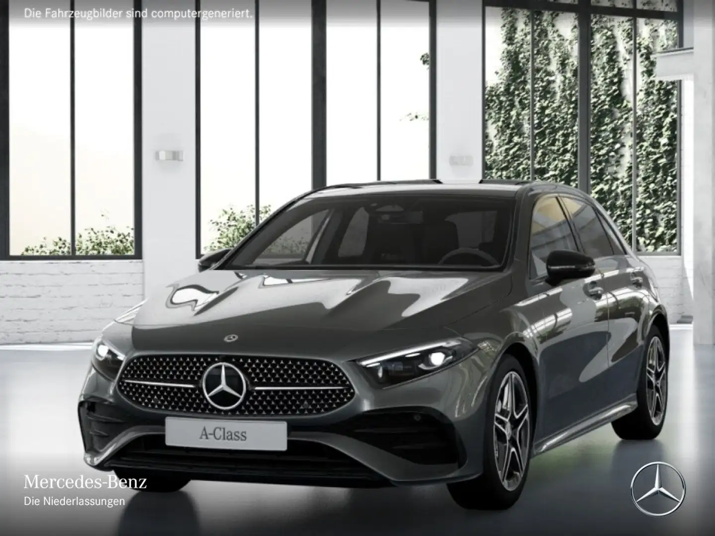 Mercedes-Benz A 200 AMG+NIGHT+PANO+MULTIBEAM+KAMERA+TOTW+KEYLESS Grau - 2