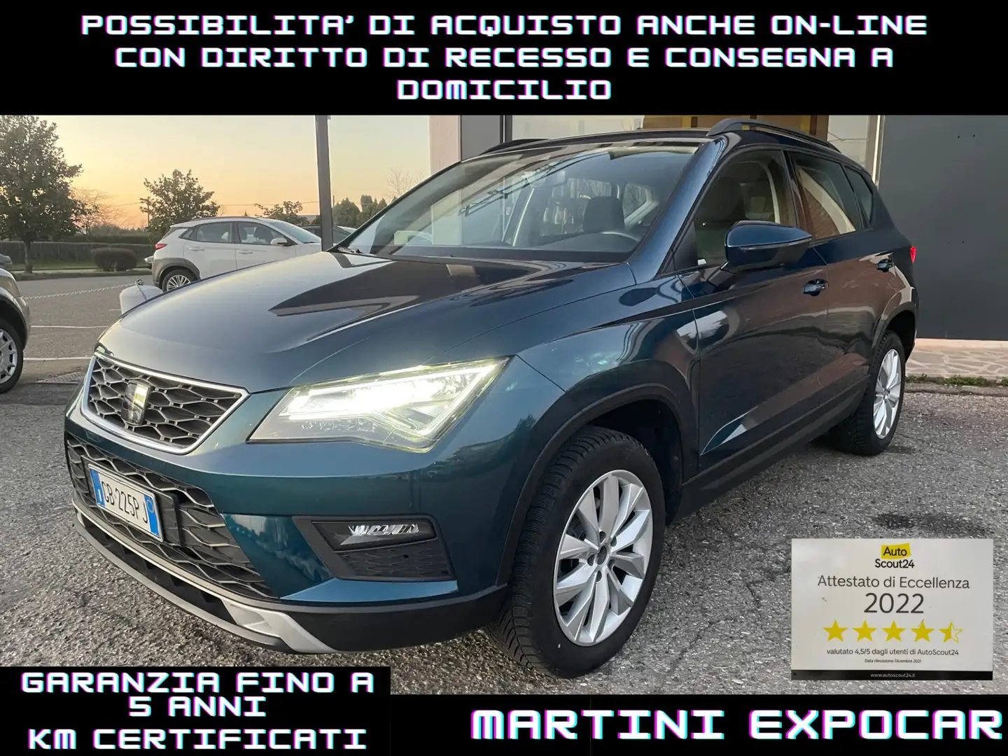 SEAT Ateca 1.6 TDI Business IVA ESPOSTA Blau - 1