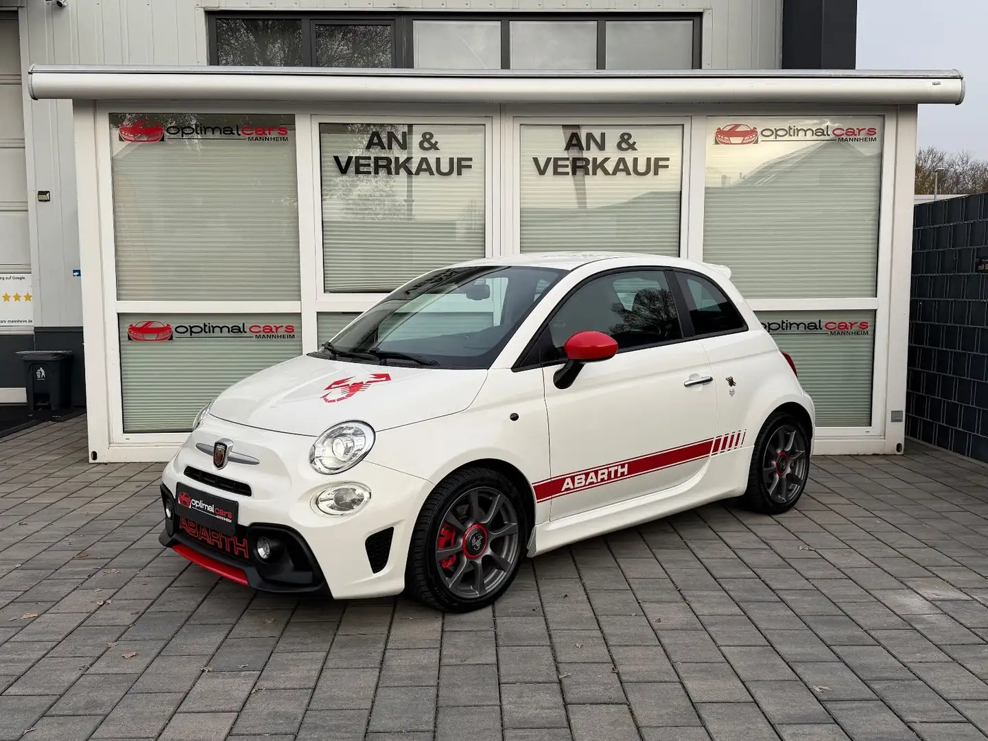 Abarth 500 Fiat 500 595 Turismo/VOLLEDER/NAVI/SPORT AGA Weiß - 1