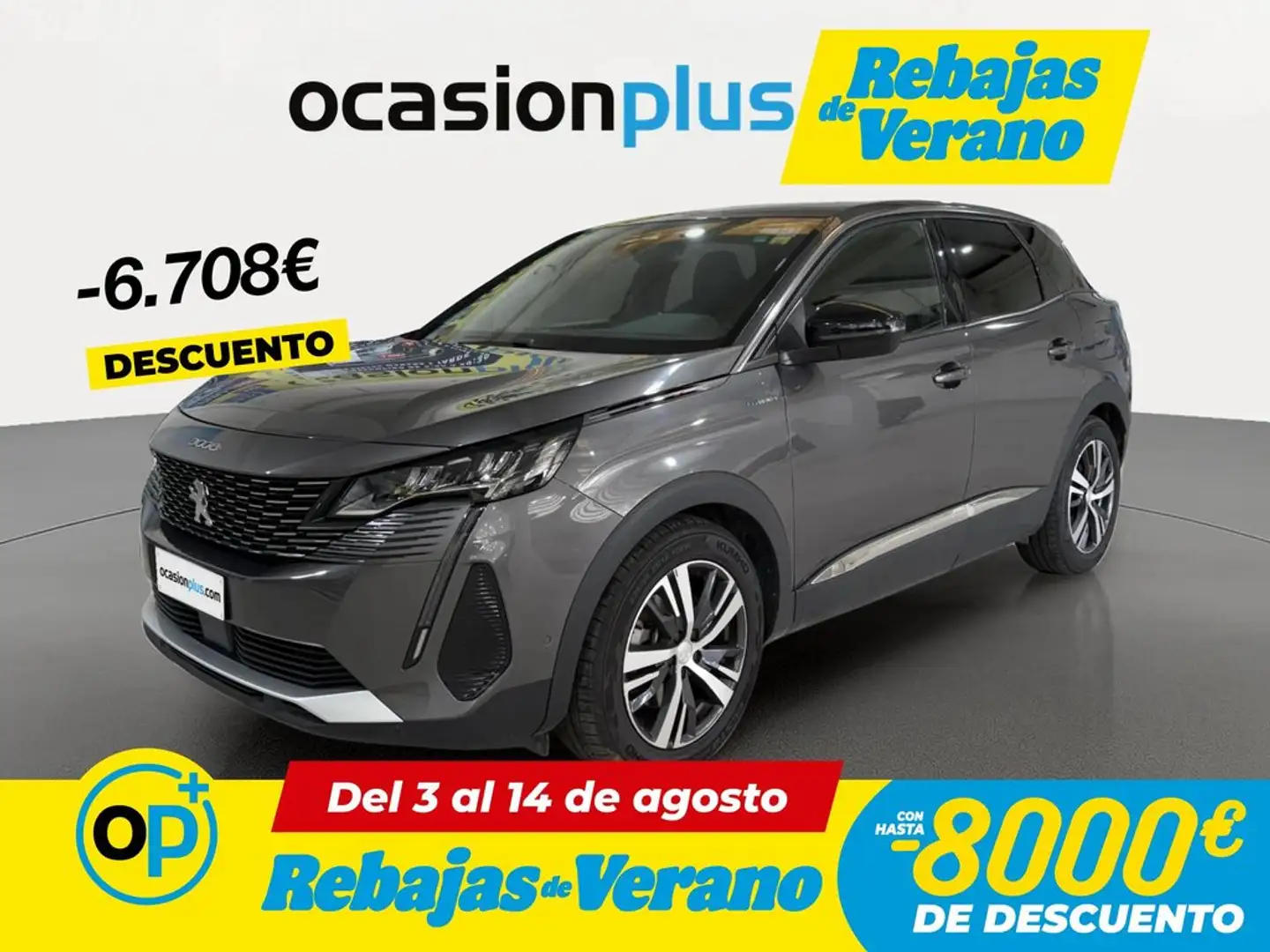 Peugeot 3008 HYB PHEV 300 Allure Pack AWD e-EAT8 Gris - 1