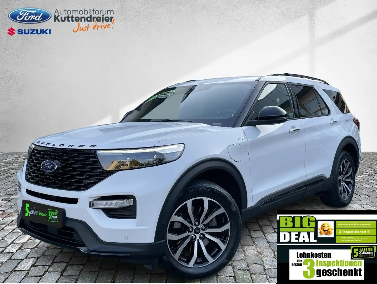 Ford Explorer ST-Line 7-Sitze Navi Kamera Glasdach LED Weiß - 1