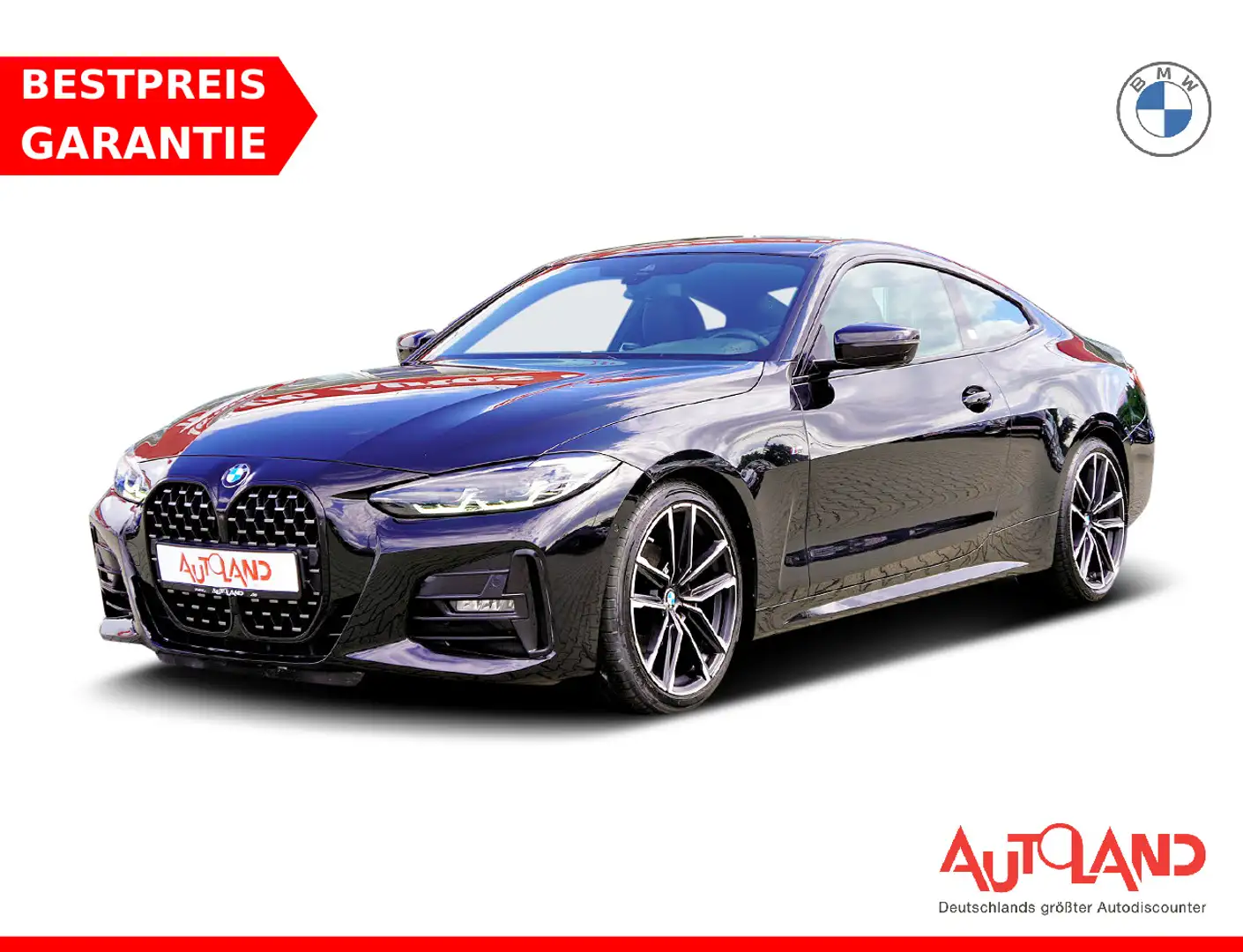 BMW 420 420i Coupe M Sport Aut. LED Navi Kamera Noir - 1