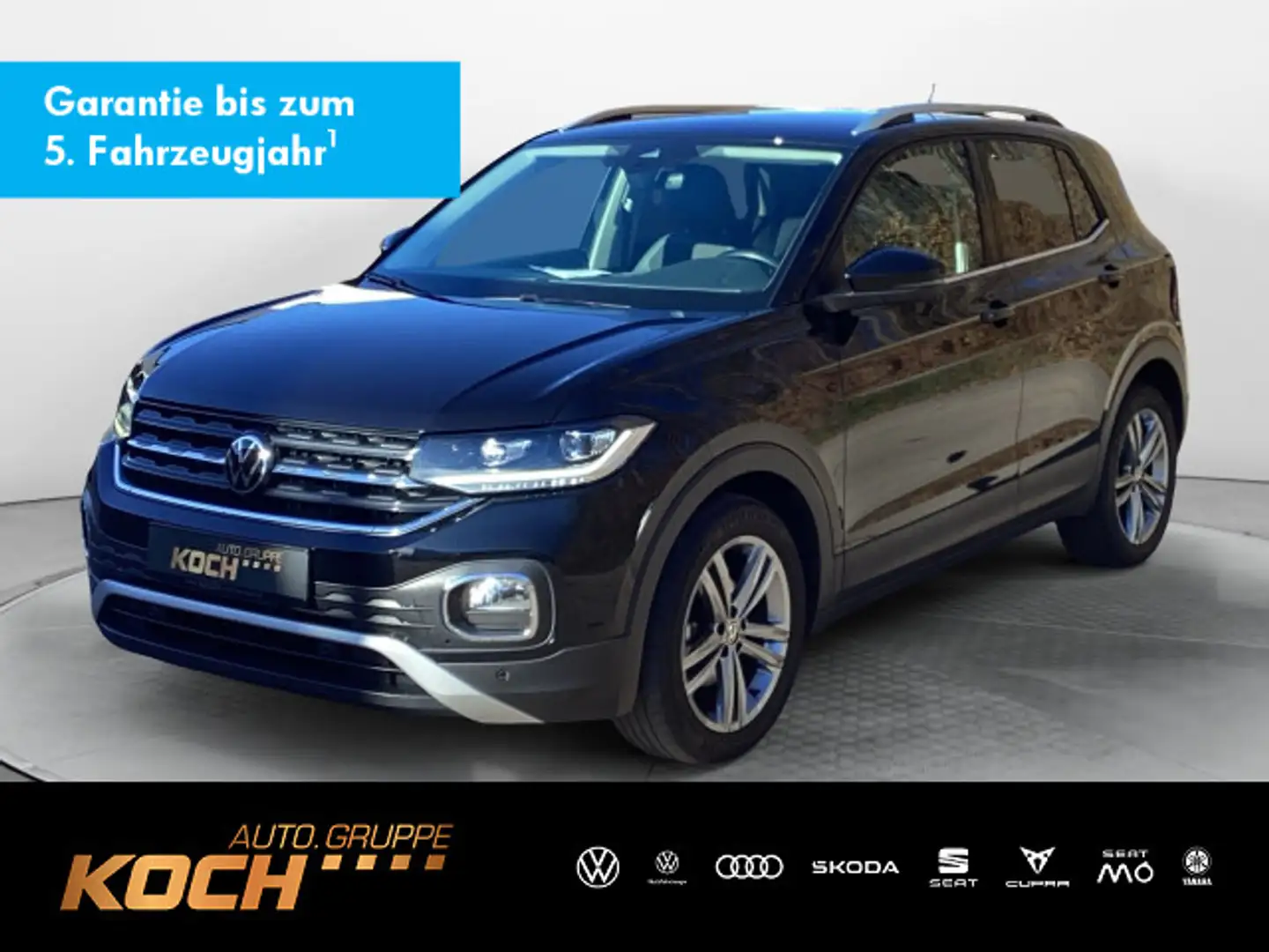 Volkswagen T-Cross 1.5TSI Style DSG Navi LED AHK Noir - 1