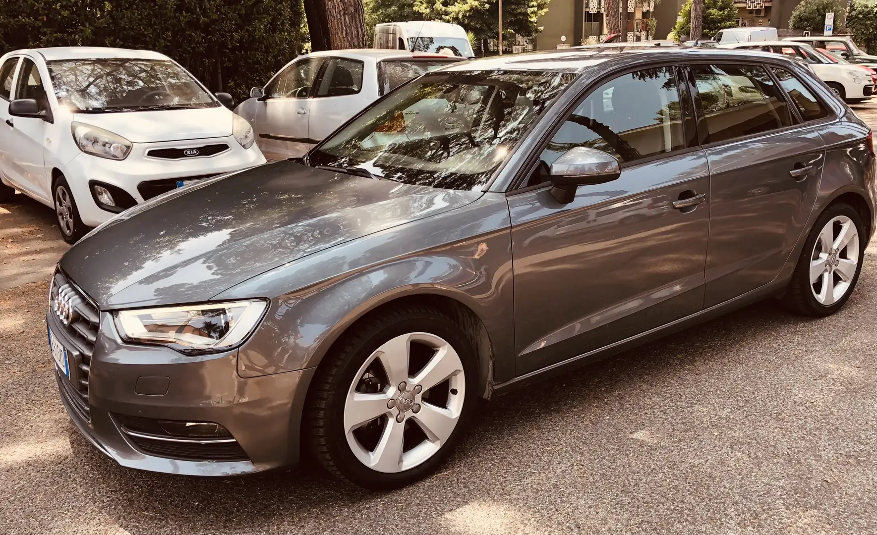 Audi A3 Sportback 2.0 150 Cv. S-line S-tronic euro 6 garan Grigio - 2