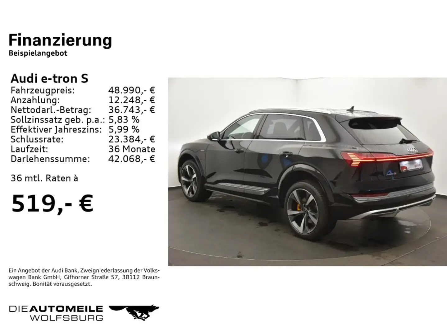 Audi quattro HeadUp/Luft/Matrix/B+O/Leder Negru - 2