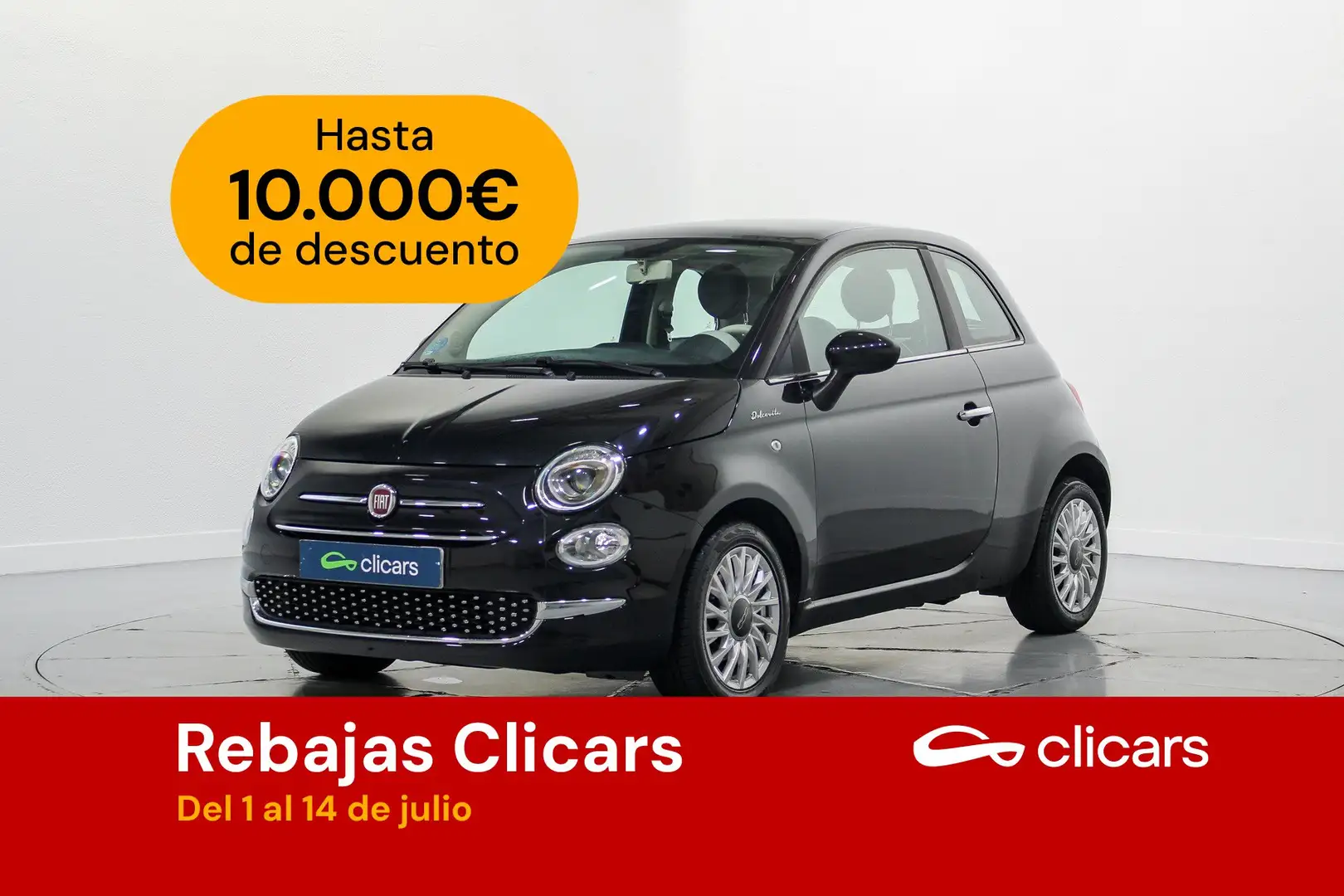 Fiat 500 1.0 Hybrid Dolcevita 52kW Negro - 1