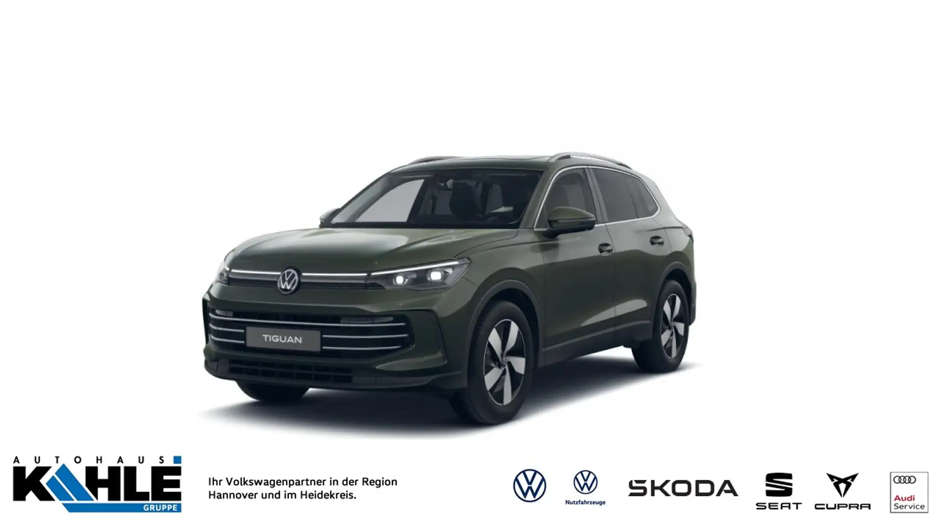Volkswagen Tiguan 2.0 TDI DSG SCR 4Motion Elegance Pano DCC Pro AHK Grün - 1