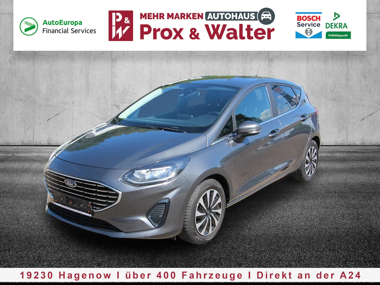 Ford Fiesta EcoBoost M-Hybrid Titanium LED+TEMPOMAT Gris - 2