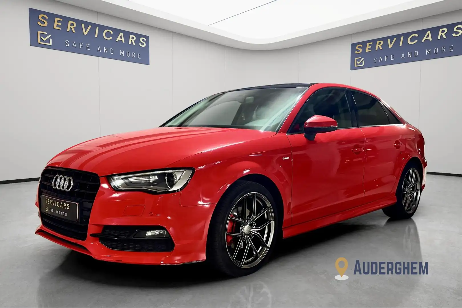 Audi A3 2.0 TDi S LINE S tronic/TOIT OUVRANT/GAR12MOIS Rouge - 1