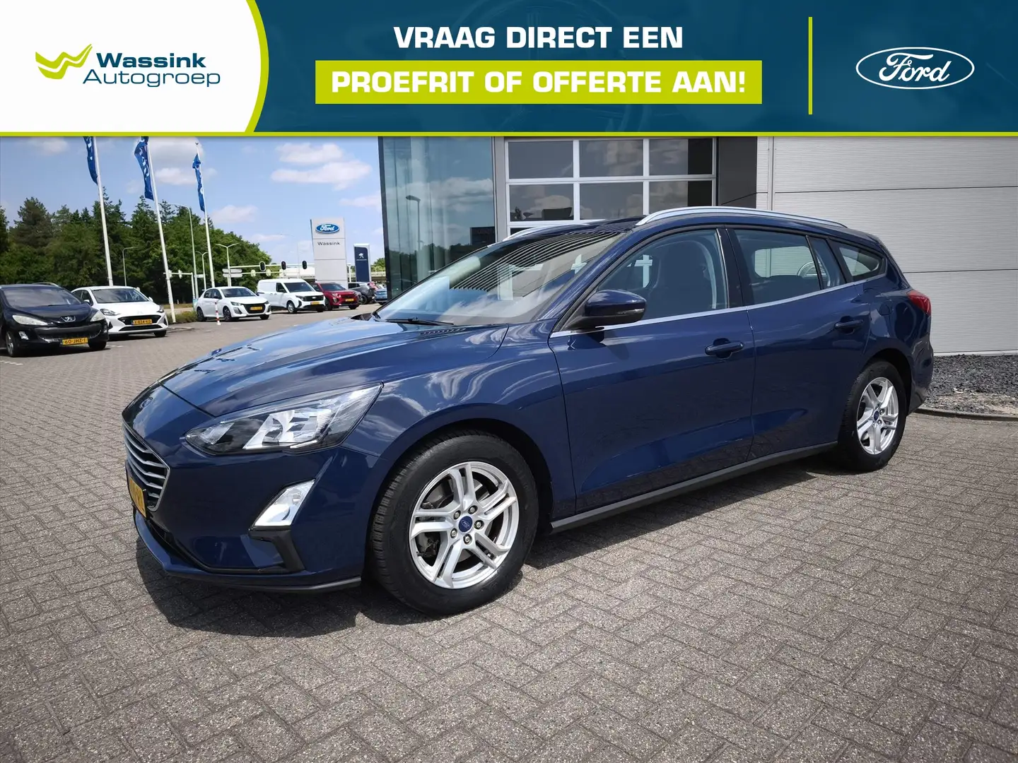 Ford Focus Wagon 1.0 EcoBoost 100pk Trend Edition Business I Blauw - 1