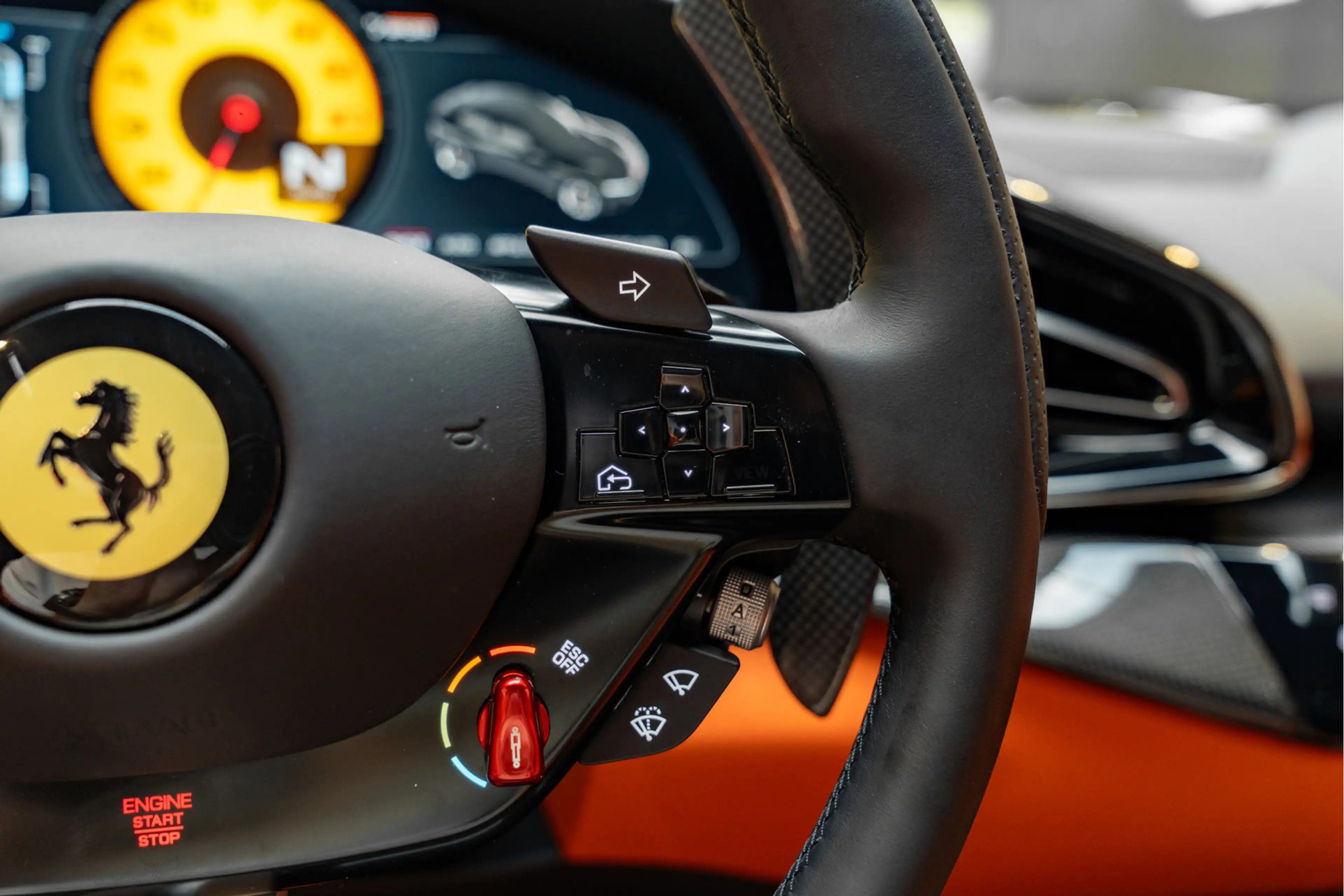 Ferrari Purosangue Airbrushed Shields Arancio Full Carbon 6.5 V12 — photo 39